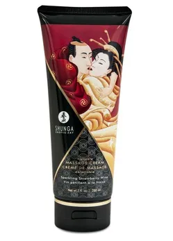 Массажный крем для тела с ароматом клубники и шампанского sparkling strawberry wine .