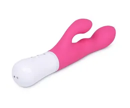 Lovense Nora Vibrator sa klitorisnim stimulatorom, silikon, roze, 20 cm