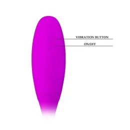 Analno vaginalni vibracioni masažer na flexibilnom štapu, ljubičasta