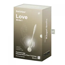 Vaginalne kuglice Satisfier Love Birds 1, bela