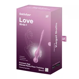 Vaginalne kuglice Satisfier Love Birds 1, roze