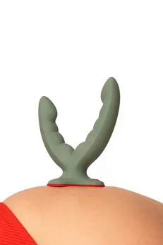 Fun Factori Ride Dildo, silikon, maslina, 12,3 cm