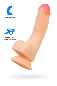 Realistični Dildo Realstick nude Nash, PVC, telesni, 18 cm