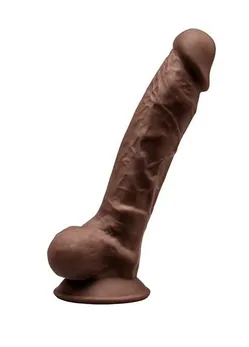 SILEKD model 1 7  smeđi Dildo-17,5 cm