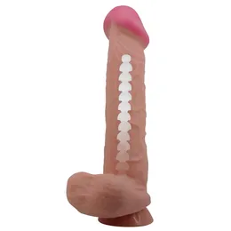 Dildo sa efektom klizne kože - 26 cm.