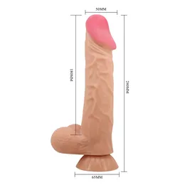 Dildo sa efektom klizne kože Pretti Love BV-008104NRG