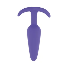 Ljubičasti Analni čep sa ograničivačem - 10 cm.