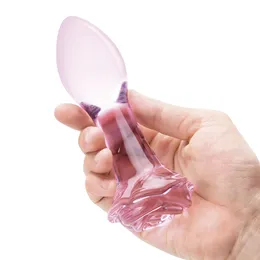 Set za analni trening od stakla Rosebud Butt Plug