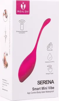 Realov Serena Smart Mini Vibe crvena višenamenska vibraciona masažer