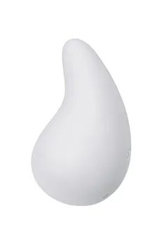Satisfier Dev Drop vibracioni masažer, silikon, bela, 8,1 cm