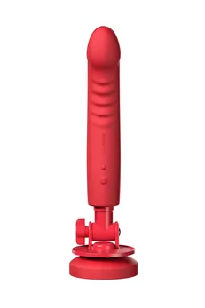 Dildo vibrator lovense Mission 2 sa Touch-Sense tehnologijom, silikon, crvena, 20 cm