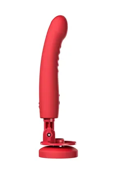 Dildo vibrator lovense Mission 2 sa Touch-Sense tehnologijom, silikon, crvena, 20 cm