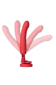 Dildo vibrator lovense Mission 2 sa Touch-Sense tehnologijom, silikon, crvena, 20 cm