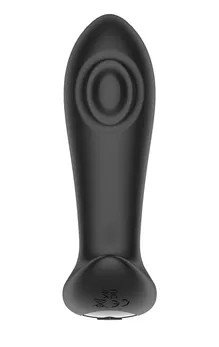 Crni masažer prostate sa vibracijom, efektom klatna i SV2030 daljinskim upravljačem