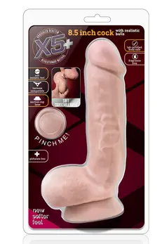 Telesni Dildo 8.5 Inch Cock With Balls-21,5 cm.