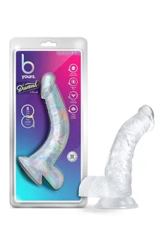 Prozirni Dildo luster - 21,5 cm.