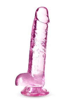 Pink Dildo 7 inch Cristalline Dildo - 17,7 cm