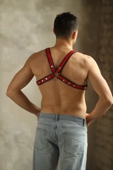 Crno-crvena muška portupea Black-Red