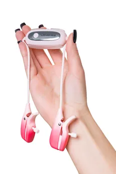 Gemini lovense TPE vibracioni masažer za bradavice, ružičasta, ABS plastika