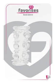 Prozirna glava penisa sa šiljcima i izbočinama Bead Sleeve