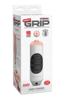 Vibracioni vagina sa mekom tubom Pipedream Extreme Toyz Mega Grip Vibrating Stroker Pussy