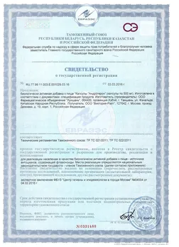 Биологически активная добавка к пище андрогерон капсула