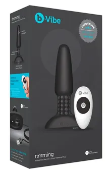 B-Vibe Analni premium čep sa crnim efektom rimminga