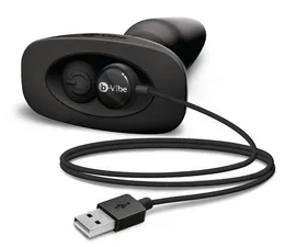 B-Vibe Analni premium čep sa crnim efektom rimminga