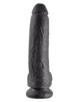 Crni dildo 9 Cock with Balls-22,9 cm.