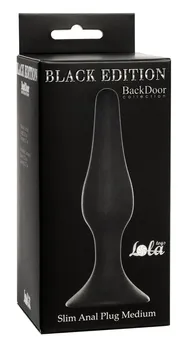 Analni čep Slim Anal Plug Medium Black 4206-01Lola