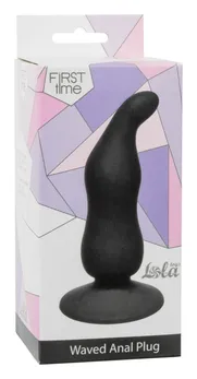 Analni čep Waved Anal Plug Black 4104-03Lola