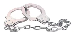 Chrome handcuffs metal handcuffs V. Kei metalne lisice sa dugim lancem