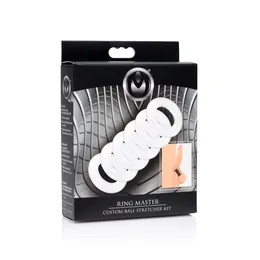 Ring Master Custom Ball Stretcher Kit 6 prozirni prsten za erekciju
