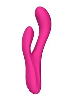 Lovense Osci 3 g-spot nerealni vibrator sa klitorisnim stimulatorom, silikon, roze, 21 cm