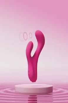 Lovense Osci 3 g-spot nerealni vibrator sa klitorisnim stimulatorom, silikon, roze, 21 cm