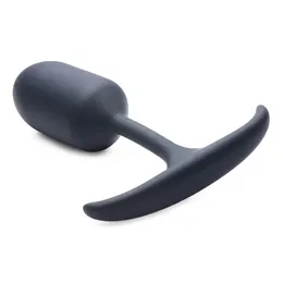 Premium Silicone veighted Anal plug Medium Crna čep-14 cm