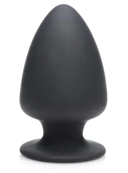 Crni mekani Analni čep Skueezable Small Anal plug - 9 cm.