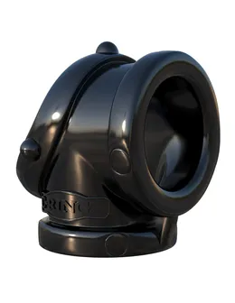 Crni prsten za erekciju Rock Hard Cock Pipe