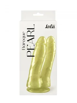 Dvostruki biserni dildo Barokue Pearl Zlatni 9900-01lola