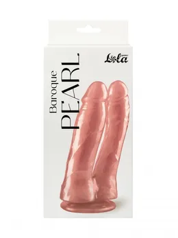 Dvostruki biserni dildo Barokue Pearl Pink 9900-02lola