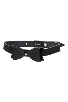 Pecado BDSM Choker, leptir, koža, crna