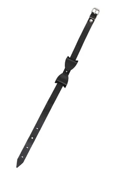 Pecado BDSM Choker, leptir, koža, crna