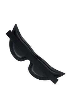 Pecado BDSM Maska, meka zatvorena oštra, prirodna koža, crna