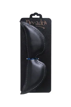 Pecado BDSM Maska, meka zatvorena oštra, prirodna koža, crna