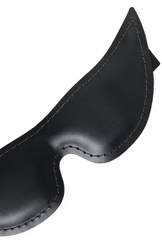 Pecado BDSM Maska, meka zatvorena oštra, prirodna koža, crna