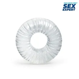 Prozirni prsten za erekciju sa rebrima