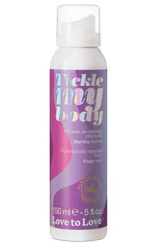 Массажная хрустящая пенка tickle my body fresh mint с ароматом мяты .