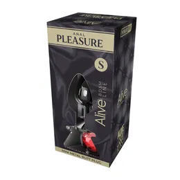 Analna čaura Alive Mini Metal Butt, crveni kristal, s