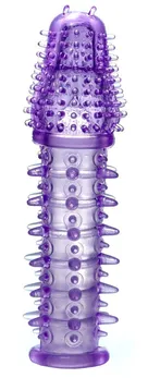 Ljubičasta zatvorena mlaznica za penis - 13,5 cm.