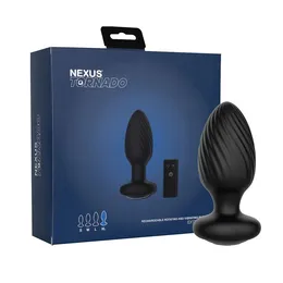 Nekus Tornado Ektra Large analna vibraciona kutija sa funkcijom rotacije, Crna